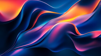 Obraz premium A dark blue background with a smooth color change. 