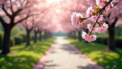 Obraz premium pink cherry blossom