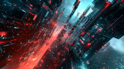 Fototapeta premium Vector urban architecture cityscape with