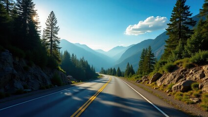 road in mountains