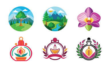 Nature Inspired Perfume Logo Designs Collection
