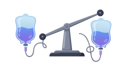 Isolated Balance with IV Bags