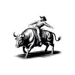 Obraz premium A silhouette of a rider on a white equine, an animal of equestrian sport, is captured in a vector illustration against a clean white background