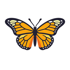 Fototapeta premium monarch-butterfly-illustration-clipart-vector