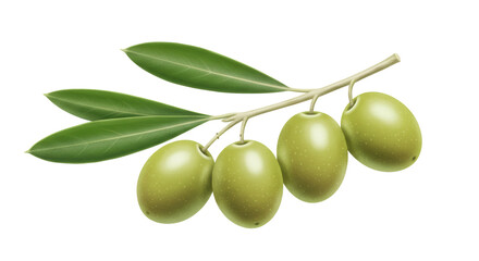 Isolated Green Olives