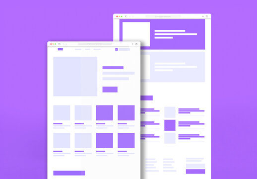 Business Wireframe Landing Page UX Design