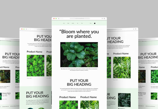 Interior Landing Page Layout