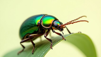 Fototapeta premium bug on a leaf