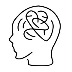 Panic disorder vector icon