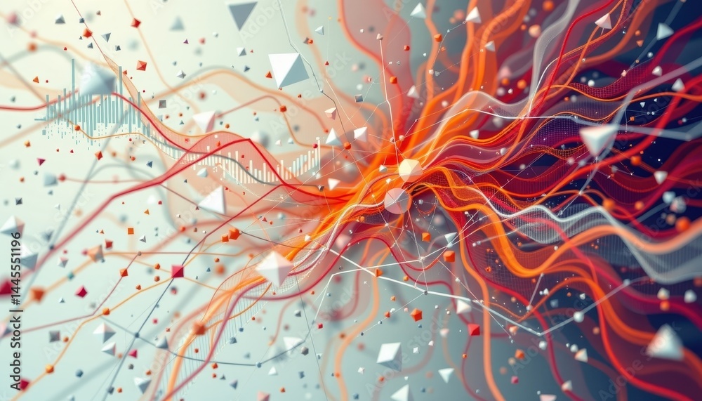 Poster the new age of data visualization combines the principles of data science with cutting edge visual m