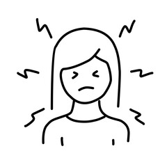 Panic disorder vector icon