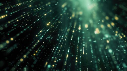 Abstract picture of colorful particle with sparkle electric style design connect become energy structure represent connection of molecule pattern or atom between space with mysterious scene. AIG53.