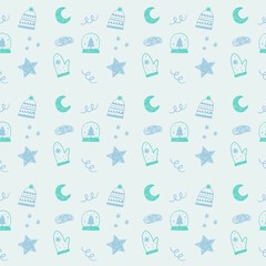 seamless pattern with icons