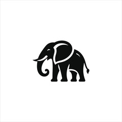 Elegant Elephant Vector Illustration – Wildlife Graphic Design