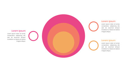 Onion Diagram Infographic with 3 Stacked Layers
