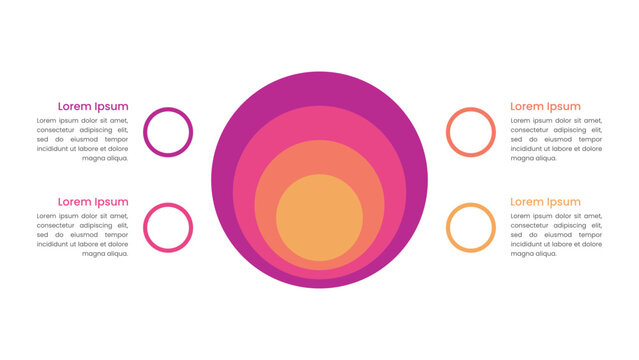 Onion Diagram Infographic with 4 Stacked Layers