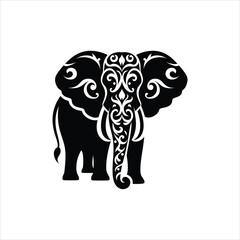 Elegant Elephant Vector Illustration – Wildlife Graphic Design