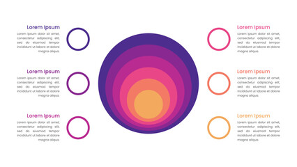 Onion Diagram Infographic with 6 Stacked Layers