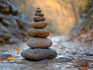 "Serene Rock Formation in Nature"