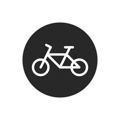 Fototapeta premium Bycycle icon. Bycycle vector icon in line design for web design, logo and mobile app. Symbol of Bycycle on white background. Vector illustration.