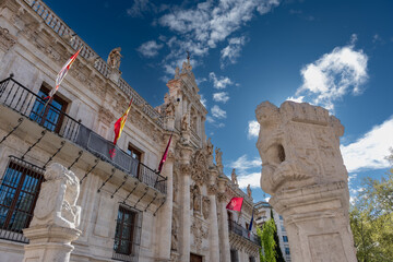 ciudad histórica y monumental de Valladolid España