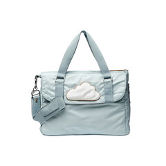 Stylish Light Blue Diaper Bag with Cloud Appliqu� - Baby Changing Bag