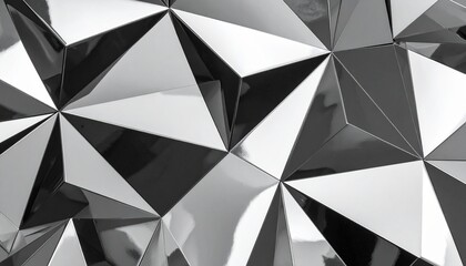 Fototapeta premium Abstract Architecture A Study in Geometric Forms and Reflective Surfaces