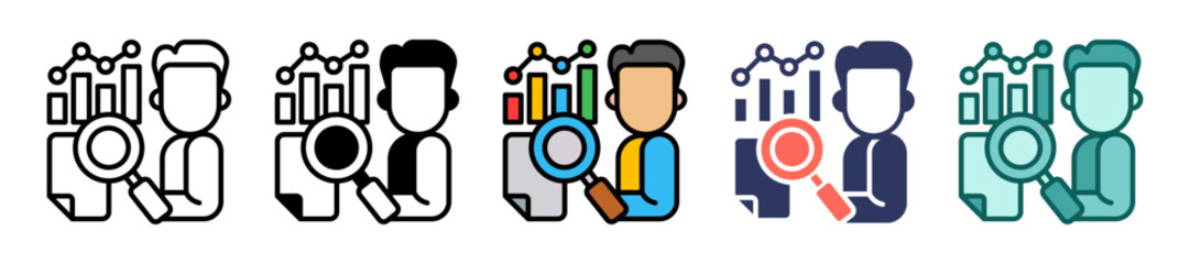 Predictive Analytics multiple icon
