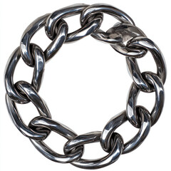 Obraz premium silver bracelet isolated on white