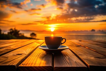 Silhouette Coffee Rustic Table Photography: Dark Moody Coffee Shop Aesthetic