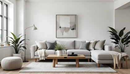 modern living room with sofa