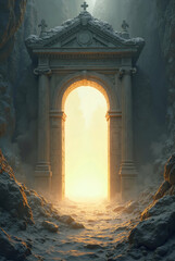 arch in the sunset