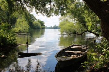 The tranquil waters create a peaceful haven away from the busy world