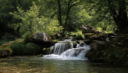 The sound of flowing water soothes the mind and refreshes the spirit