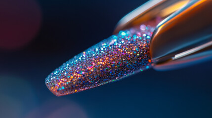 Nail being clipped using a nail cutter, promoting hygiene and personal care