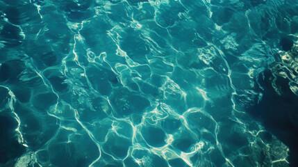 Fototapeta premium Serenity in Motion: Background of Blue Rippled Water