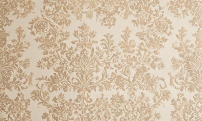 Elegant damask floral pattern, ivory background , fabric, floral pattern, design