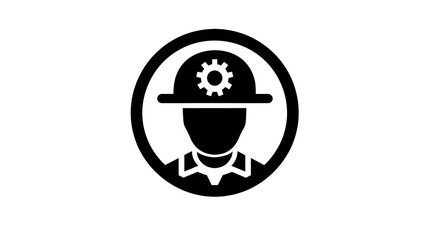 Flat Glyph Style Engineering Service Icon for Professional Engineering Services Websites