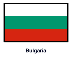 Bulgaria country flag vector isolated on transparent background