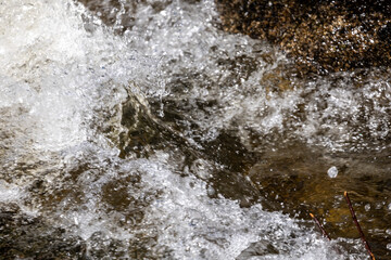 water flowing from a fountain