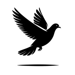 Fototapeta premium Majestic Dove in Flight: A Symbol of Peace and Hope