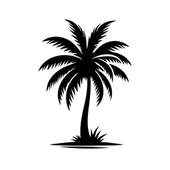 Obraz premium Palm Tree Silhouette: Tropical Summer Vacation