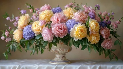 Still life floral arrangement