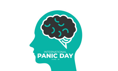 International Panic Day. background, banner, card, poster, template. Vector illustration.