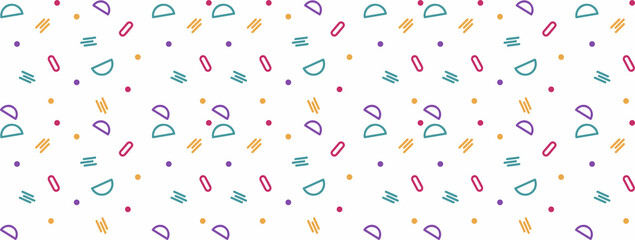 Colourful confetti pattern