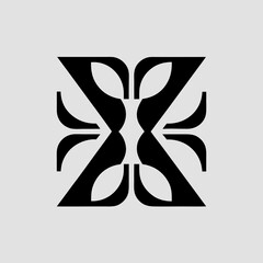 letter "X" design element vector