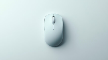 Wireless computer mouse depicted against a plain white background