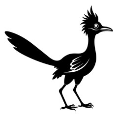 Crisp Roadrunner Silhouette Logo