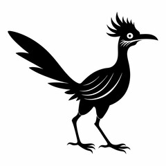 Crisp Roadrunner Silhouette Logo