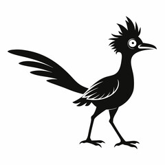 Crisp Roadrunner Silhouette Logo